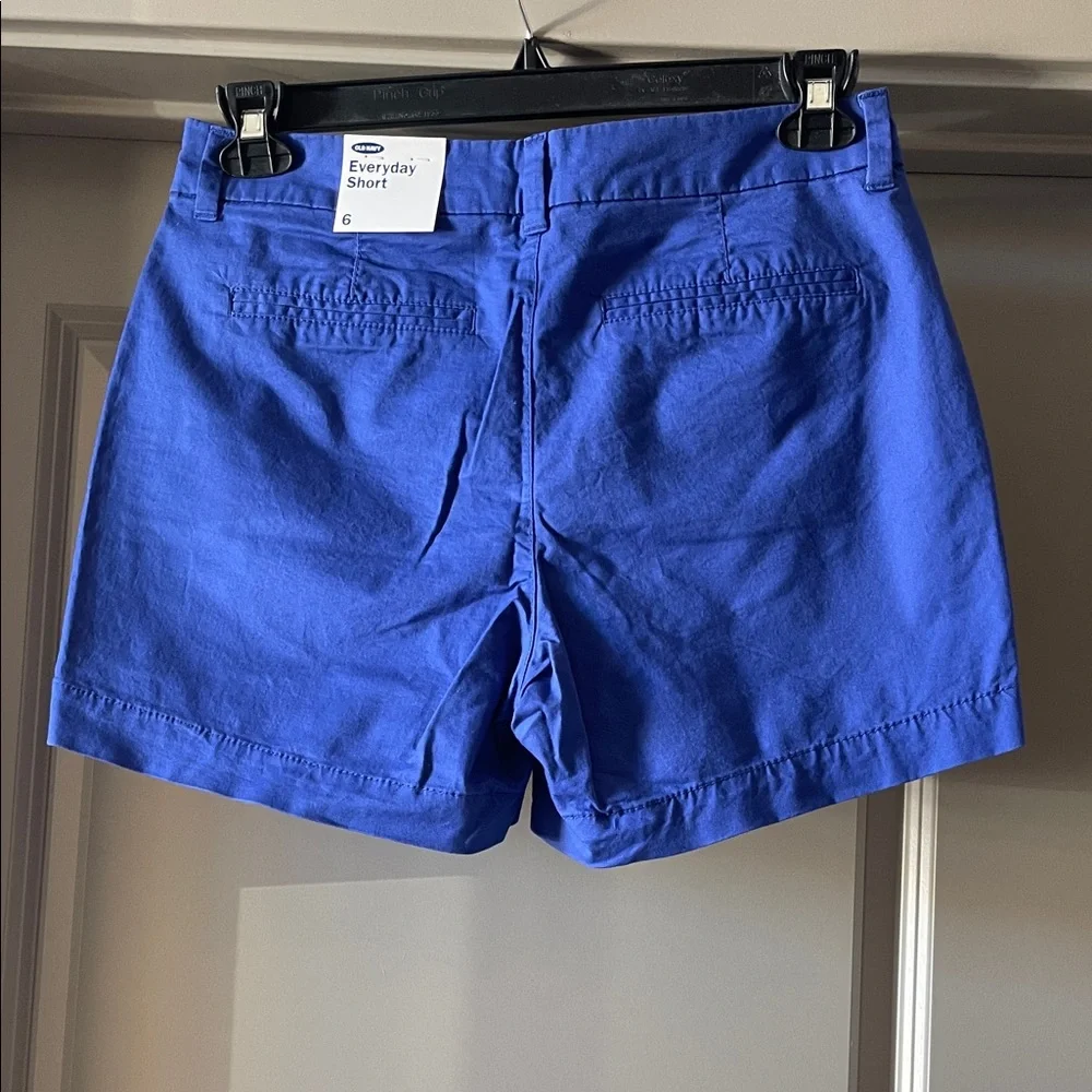 NWT Old Navy Royal Blue Everyday Shorts 5” inseam - Size 6 - Picture 4 of 4